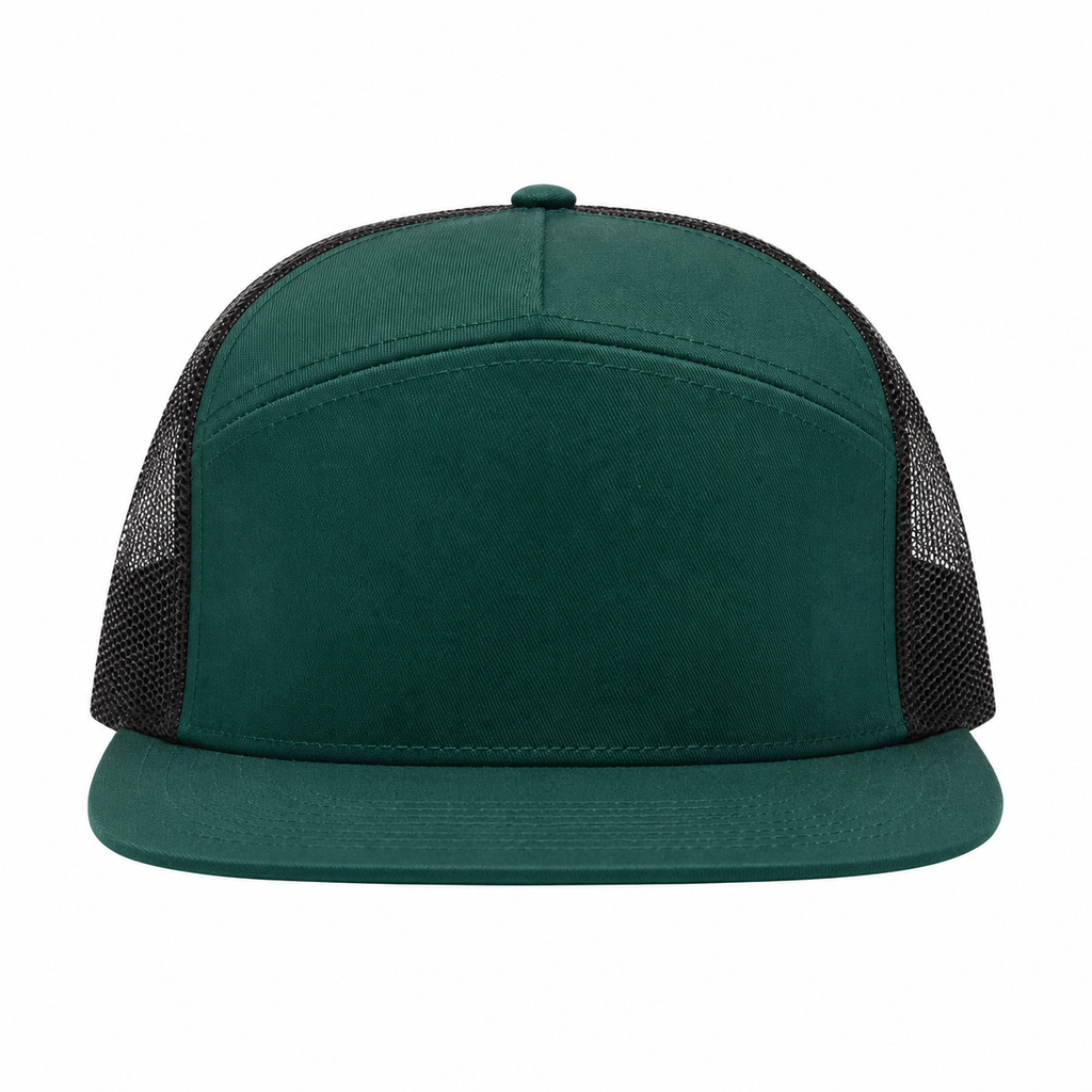 Green Mesh Snapback Trucker Cap