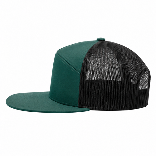 Green Mesh Snapback Trucker Cap