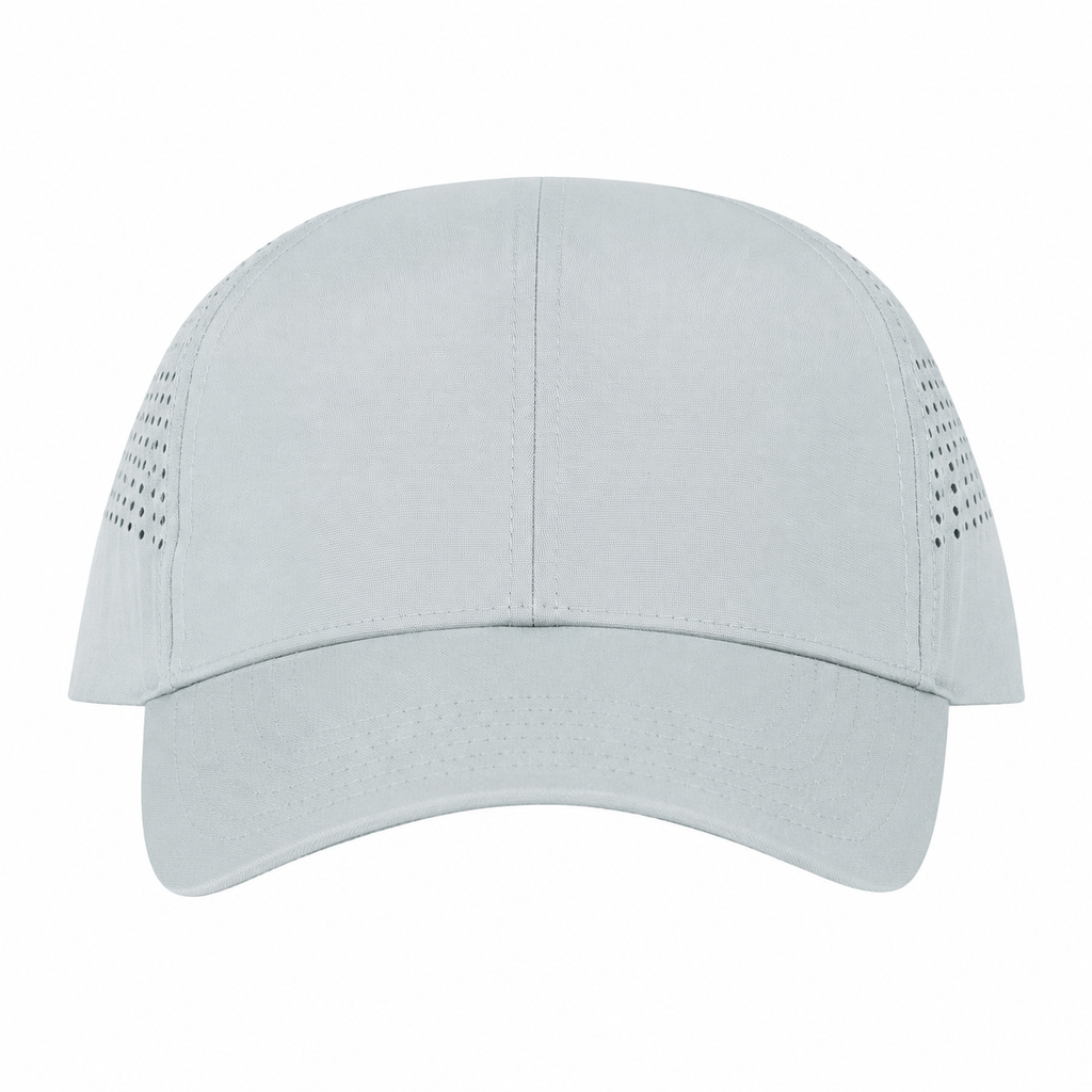 Light Gray Perforated Adjustable Baseball Cap