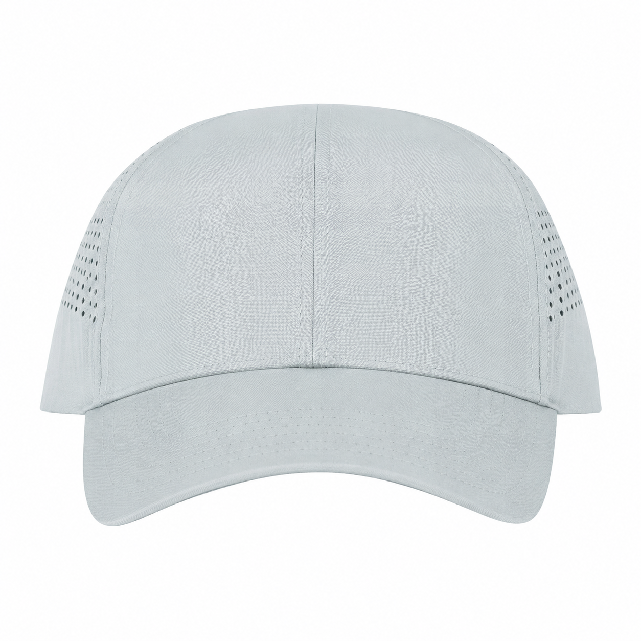 Light Gray Perforated Adjustable Baseball Cap