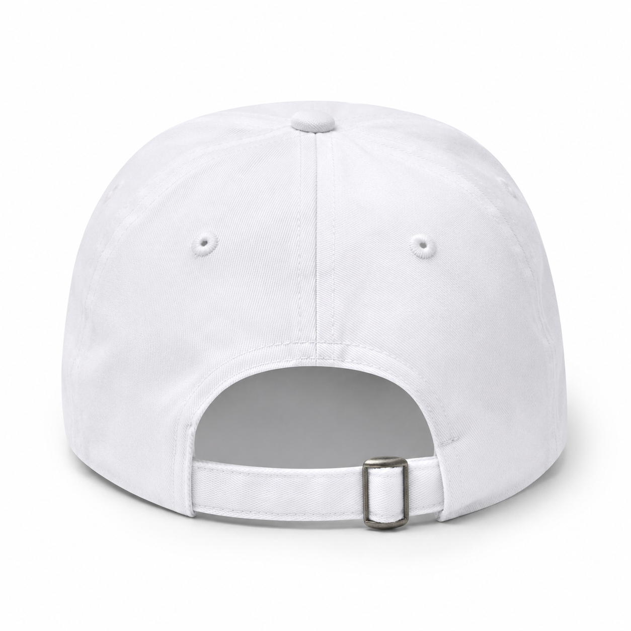 White Adjustable Baseball Cap